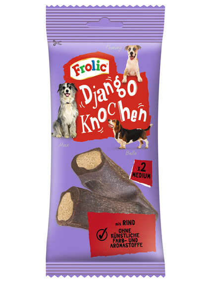 Frolic Hundeleckerli Django Knochen mit Rind